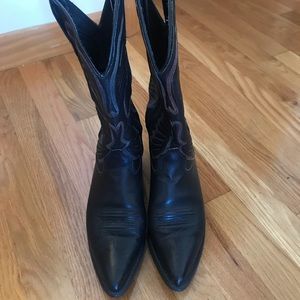Capezio black western boot with color detailing